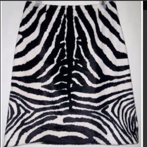 🎄Oscar by Oscar de la Renta zebra print skirt